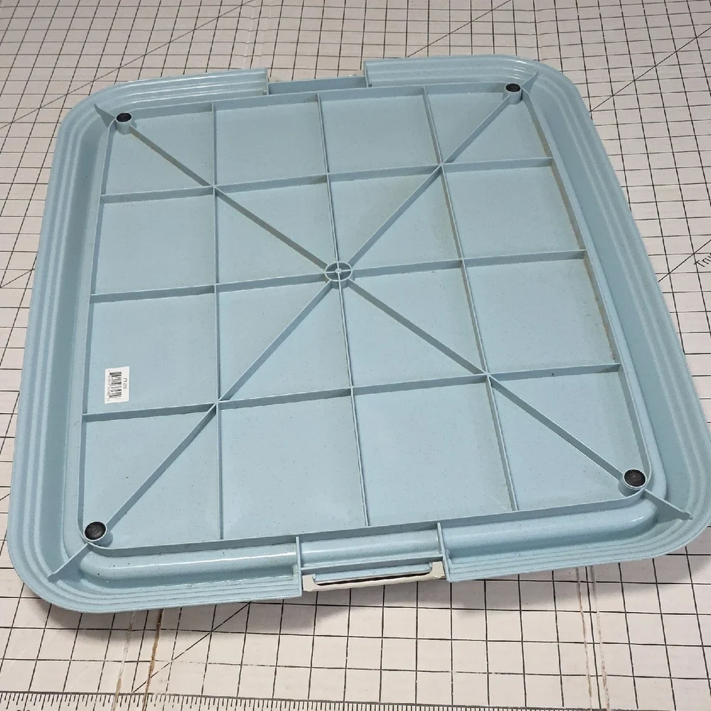 Light Blue and White‎ Tray, Neat'n Dry Floor Protection Tray, Gently Preloved